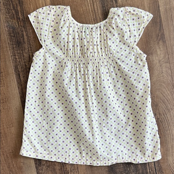 United Colors Of Benetton Girls' Patterned Top - Cream and Purple - Picture 2 of 9